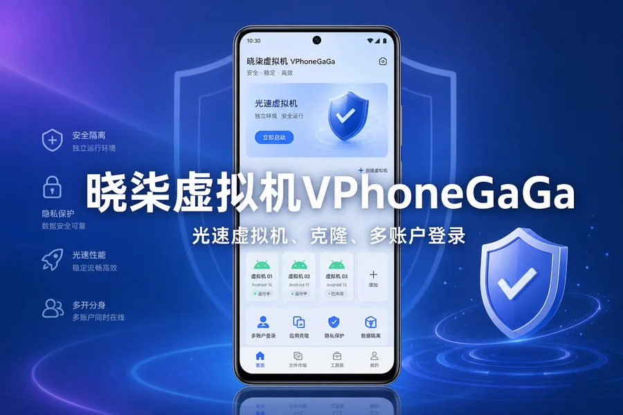 晓柒虚拟机 VPhoneGaGa v4.10.10 解锁黄金会员版 —— 手机上跑独立安卓系统，双开游戏社交两不误