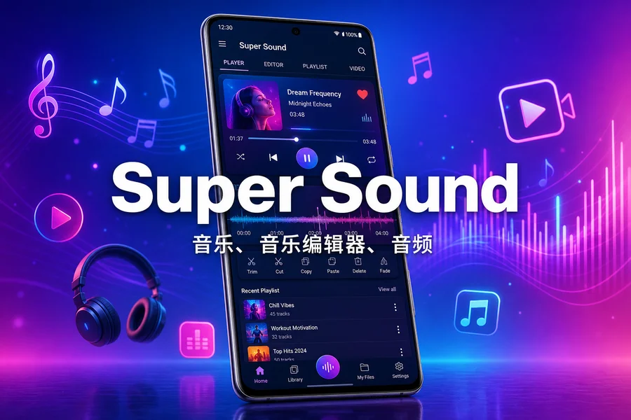 超级音乐编辑器 Super Sound Pro v2.8.4.0 解锁专业版 —— 手机上的全能音频工作站