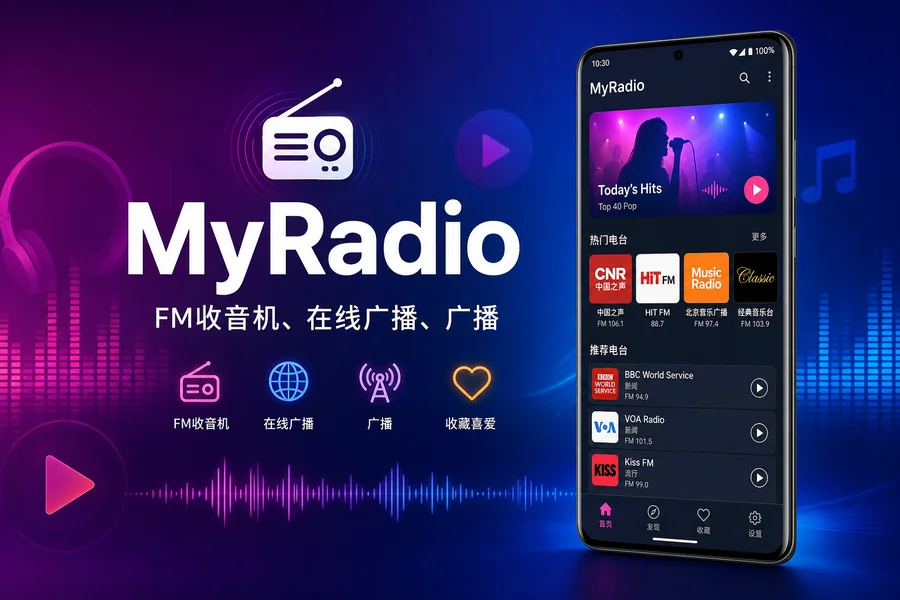 MyRadio v1.02.12.0519 解锁 VIP 版 —— 收听全球五万电台的网络收音机