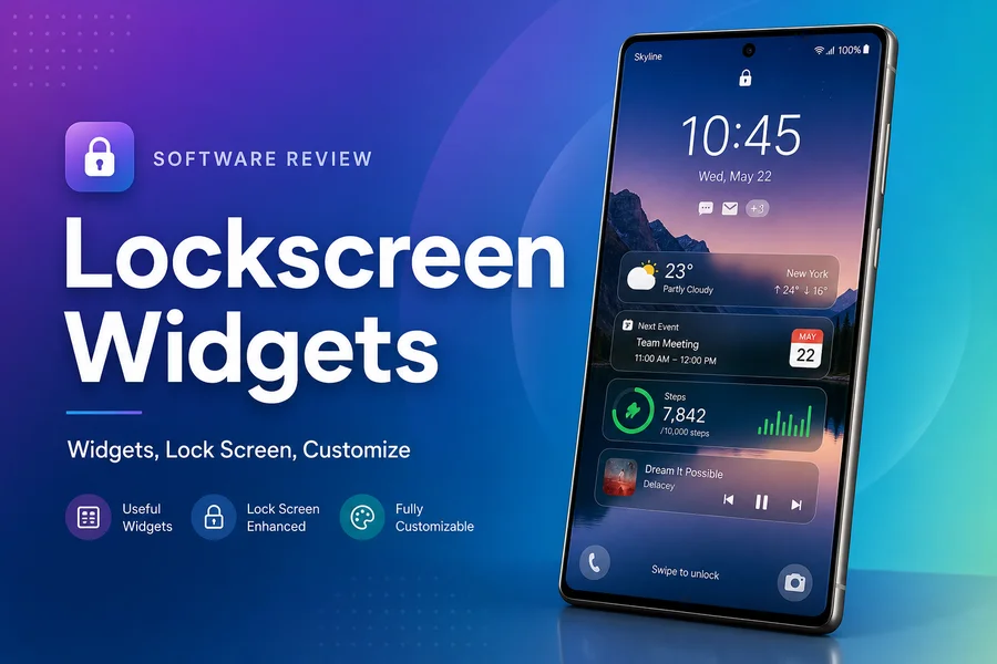 Lockscreen Widgets 锁屏小部件 v4.1.1 已付费版 + 汉化版 —— 让锁屏也能显示桌面小部件