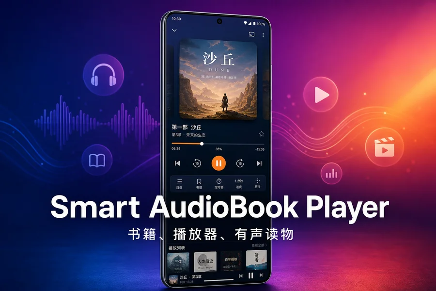 Smart AudioBook Player v11.7.5 for Android 直装解锁完整版 —— 有声读物爱好者的专业级播放器