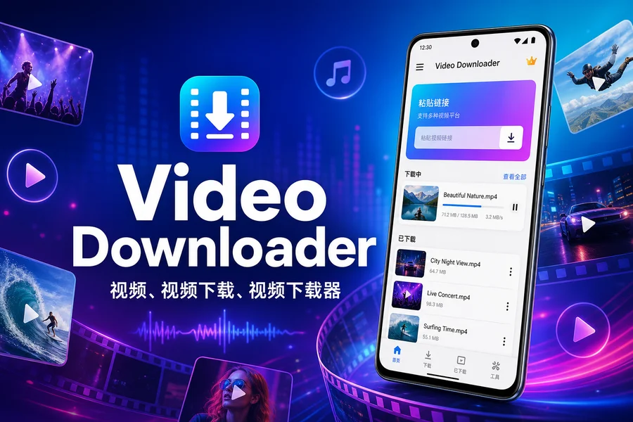 视频下载器「Video Downloader」v2.6.2 for Android 解锁专业版 —— 轻松保存网页视频和音乐的全能下载工具