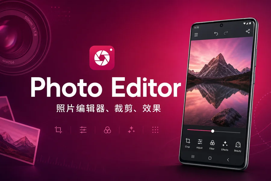 照片编辑器「Photo Editor」v13.2.1 for Android 直装解锁专业版 —— 小巧轻量却功能强大的手机修图神器