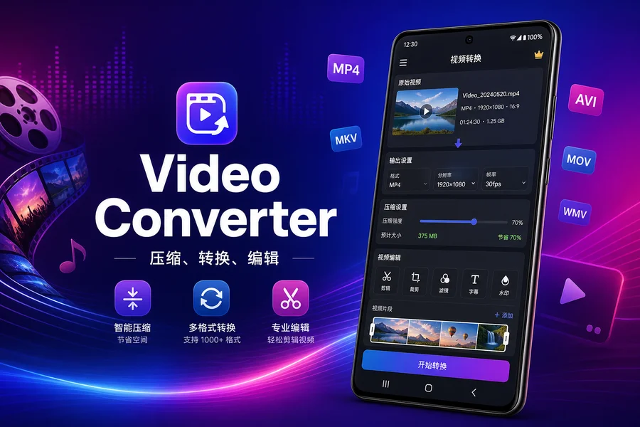 Video Converter Pro v19.3.0 解锁专业版 —— 全能视频格式转换与压缩利器，一站式搞定音视频处理