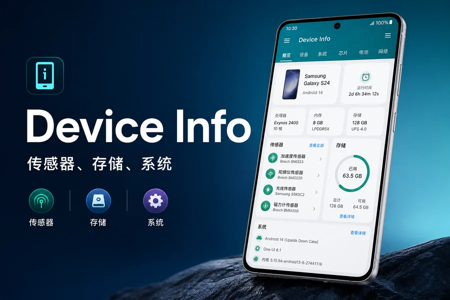 Device Info Premium v3.4.2.1 解锁高级版 —— 一键看透手机硬件底细的利器