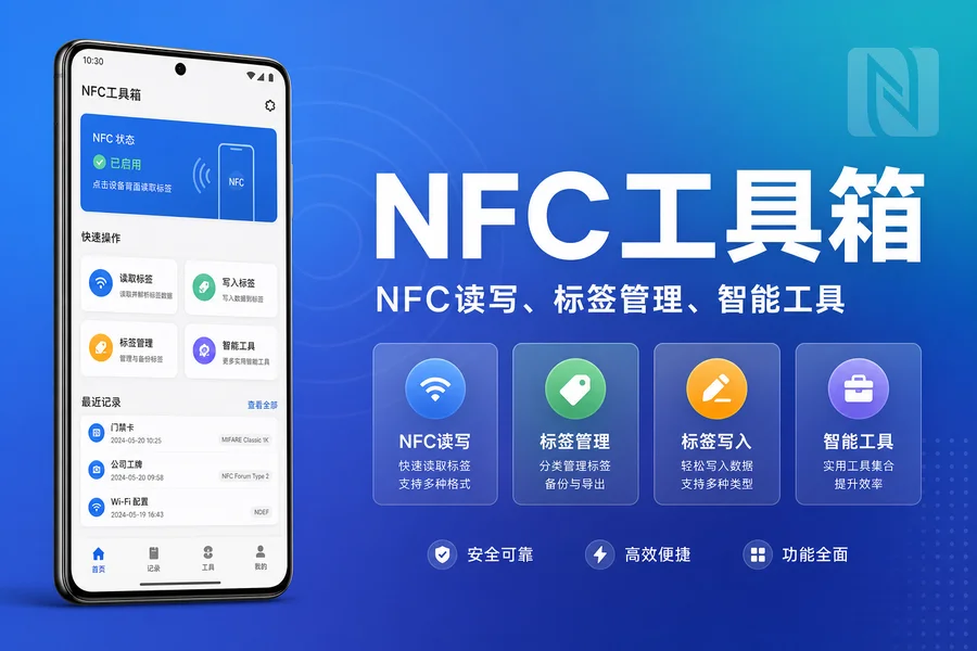 NFC Tools Pro「NFC工具箱」v9.4 直装付费专业版 —— 全能 NFC 读写与标签管理工具