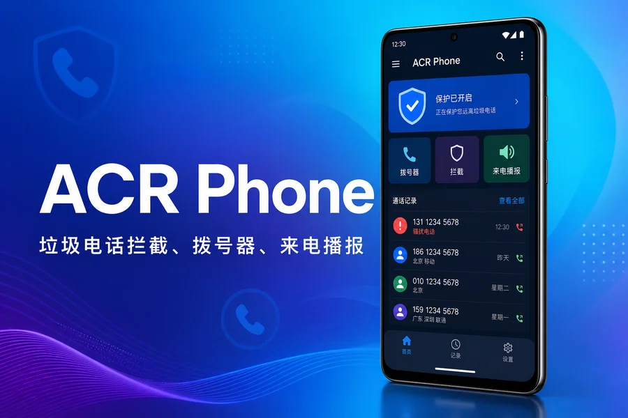 ACR Phone v0.393 解锁专业版 —— 全能拨号器与来电骚扰拦截，完美替代系统电话应用