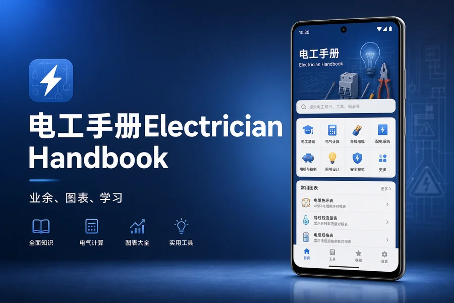 电工手册「Electrician Handbook Pro」v4.0.5 解锁专业版 —— 掌握电力知识的全能百科宝典