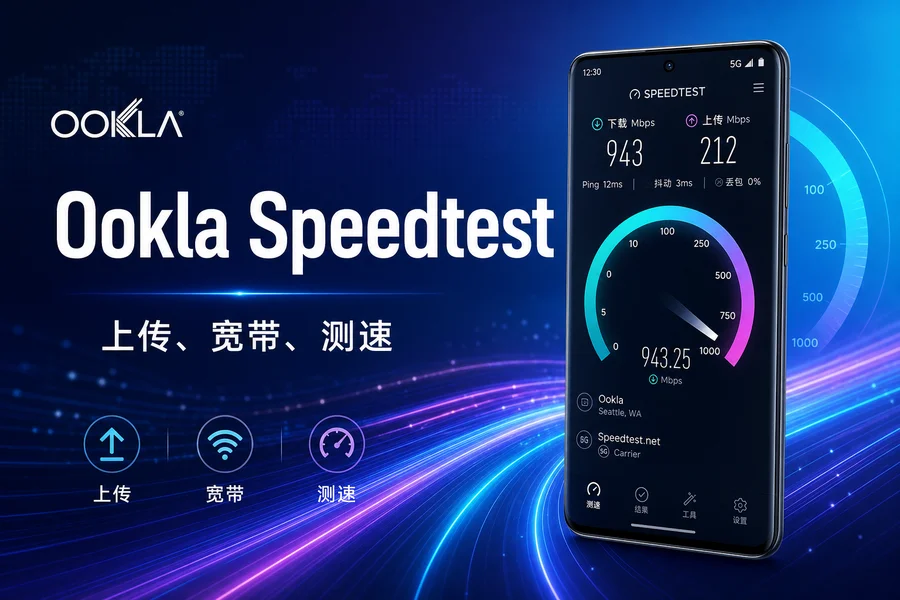 Ookla Speedtest v7.0.4 直装解锁高级版 —— 一键精准测量网络速度的全民级测速神器