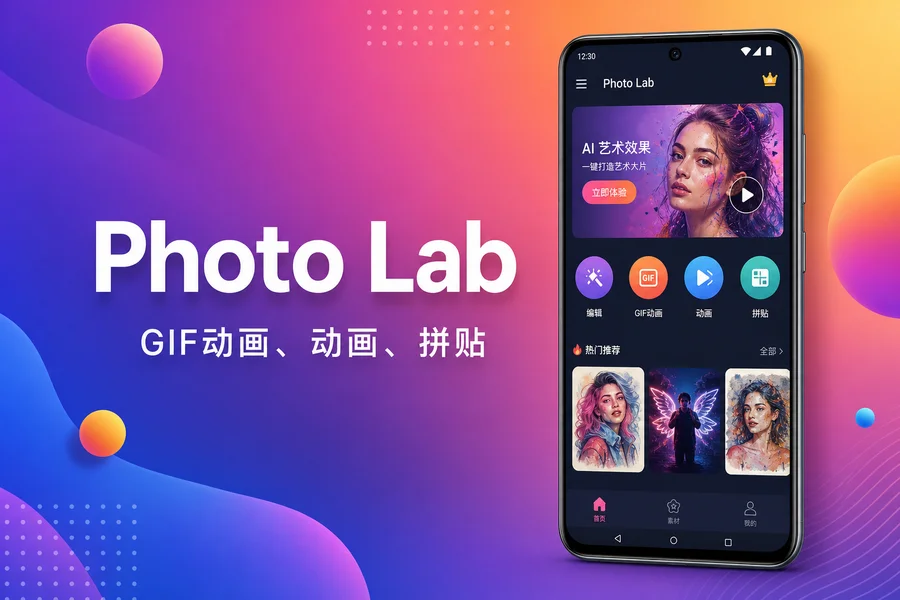 Photo Lab Pro v3.13.99 已修改版 —— 口袋里的全能趣味照片编辑神器，一键生成惊艳特效
