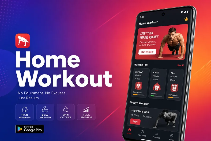 私人健身教练「Home Workout Pro」v1.7.5 解锁专业版 —— 居家零器械高效健身，随时随地练出好身材