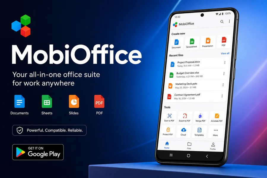 MobiOffice v16.4.60062 高级版 —— 移动端全功能办公套件，Word/Excel/PPT/PDF一站搞定