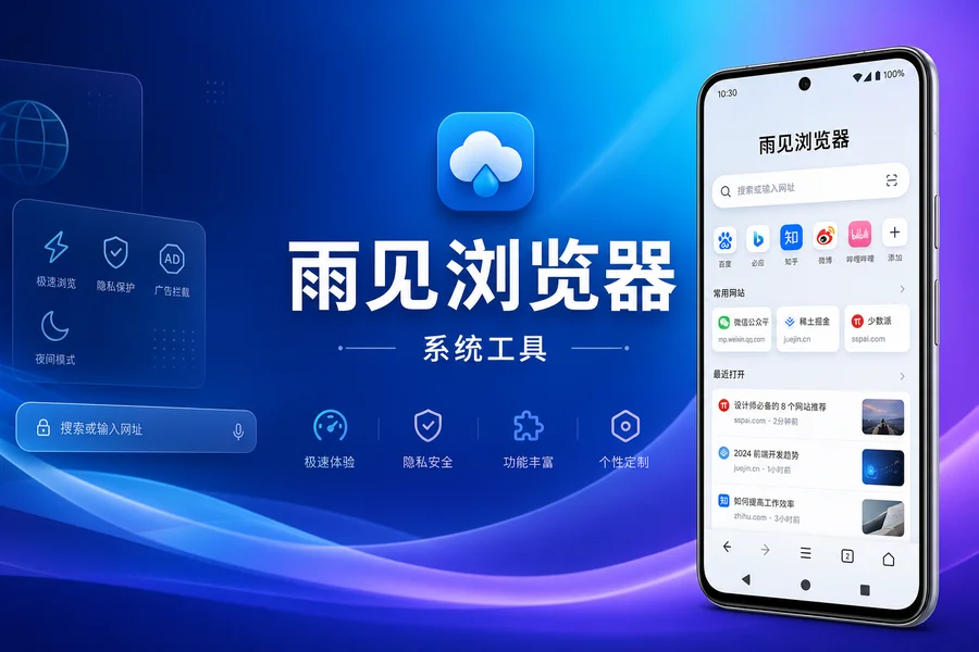 雨见浏览器 v8.0.2.5 —— 窗口化多任务浏览的安卓浏览器
