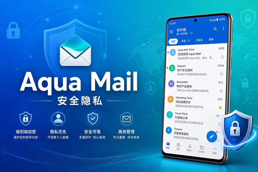 Aqua Mail Pro v1.59.0 专业版 —— 功能全面的企业级邮件客户端