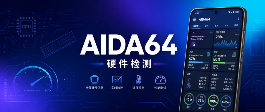 AIDA64 v2.20 直装高级版 —— 安卓硬件信息检测标杆，CPU/GPU/传感器全面诊断