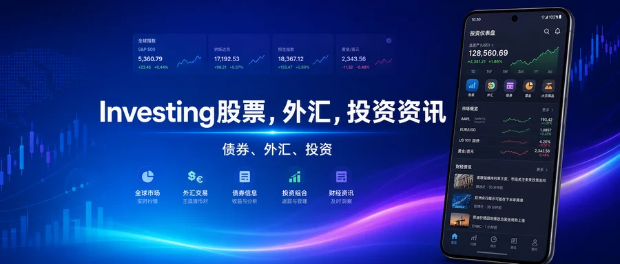 Investing「股票，外汇，投资资讯」v6.49.1 直装解锁完整版 —— 随时查看全球金融行情的资讯助手
