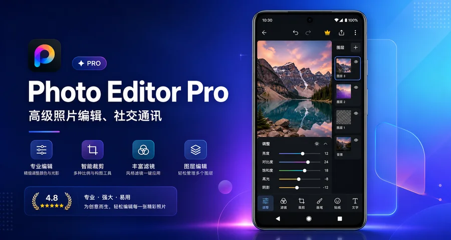 Photo Editor Pro(高级照片编辑器) v1.772.263 专业版 —— 功能完整的照片处理工具