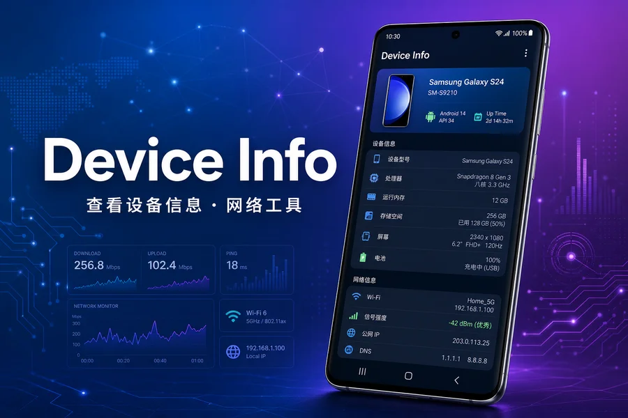 Device Info v3.4.2.4 高级版 —— 一眼看清手机硬件与软件细节