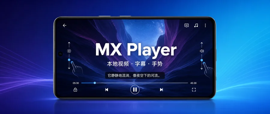 MX Player v3.0.13 去广告版 —— 本地视频与字幕播放的多核播放器