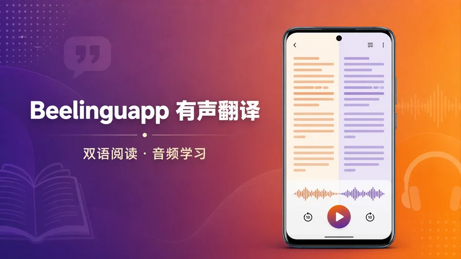 Beelinguapp 有声翻译 v3.285 直装解锁付费版 —— 双语对照阅读配合音频学习