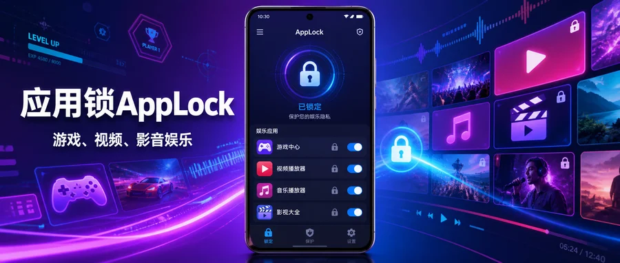 应用锁 AppLock v6.3.3 完美解锁版 —— 为应用与私密媒体加一道访问保护