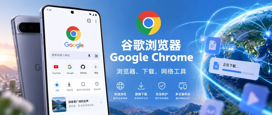 谷歌浏览器 Google Chrome v154.0.8037.126 官方离线清爽版 —— 手机上的网页浏览与同步入口