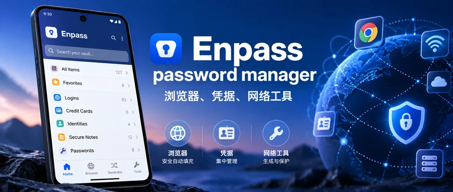 Enpass Password Manager Pro v6.11.26.1326 直装付费专业版 —— 统一保管密码与各类凭据