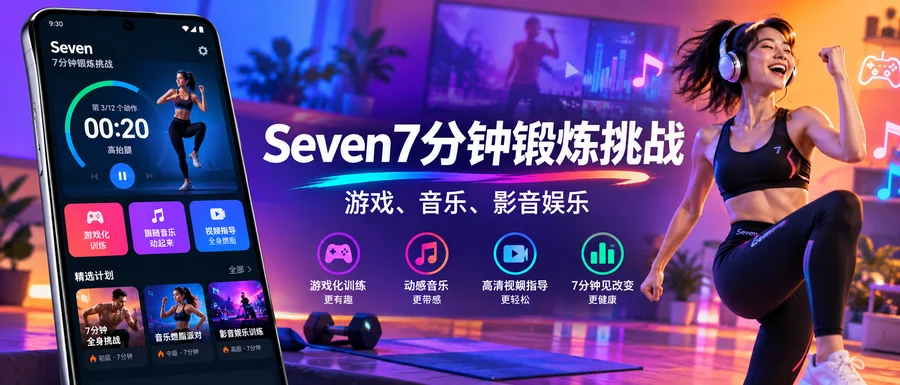Seven v9.25.19 直装解锁完整版 —— 用7分钟建立每日训练节奏
